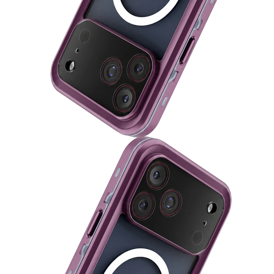 iPhone 17 Pro | Full Body Waterproof Burgundy Case