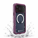iPhone 17 Pro | Full Body Waterproof Burgundy Case