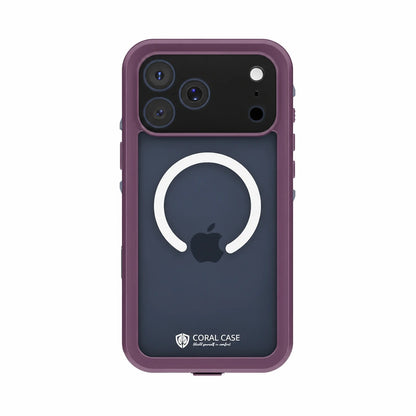 iPhone 17 Pro | Full Body Waterproof Burgundy Case