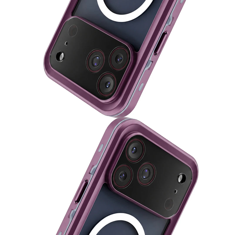 iPhone 17 Pro Max | Full Body Waterproof Burgundy Case