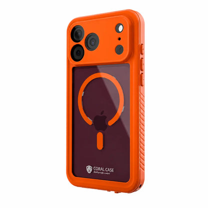 iPhone 18 Pro Max | Full Body Waterproof Orange Case