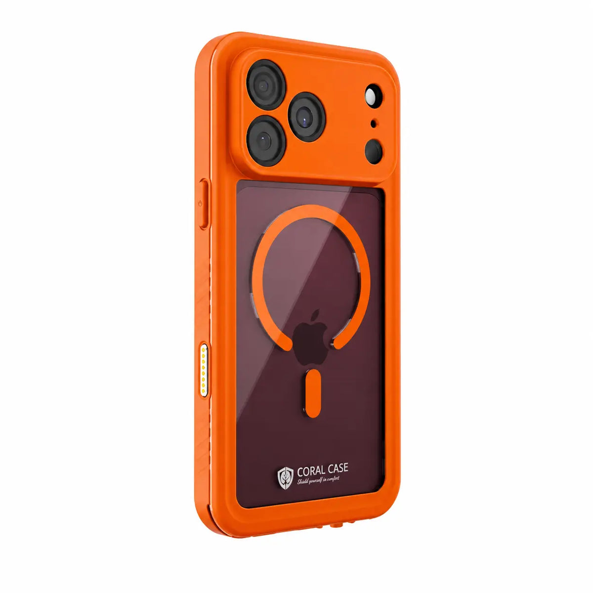 iPhone 18 Pro Max | Full Body Waterproof Orange Case
