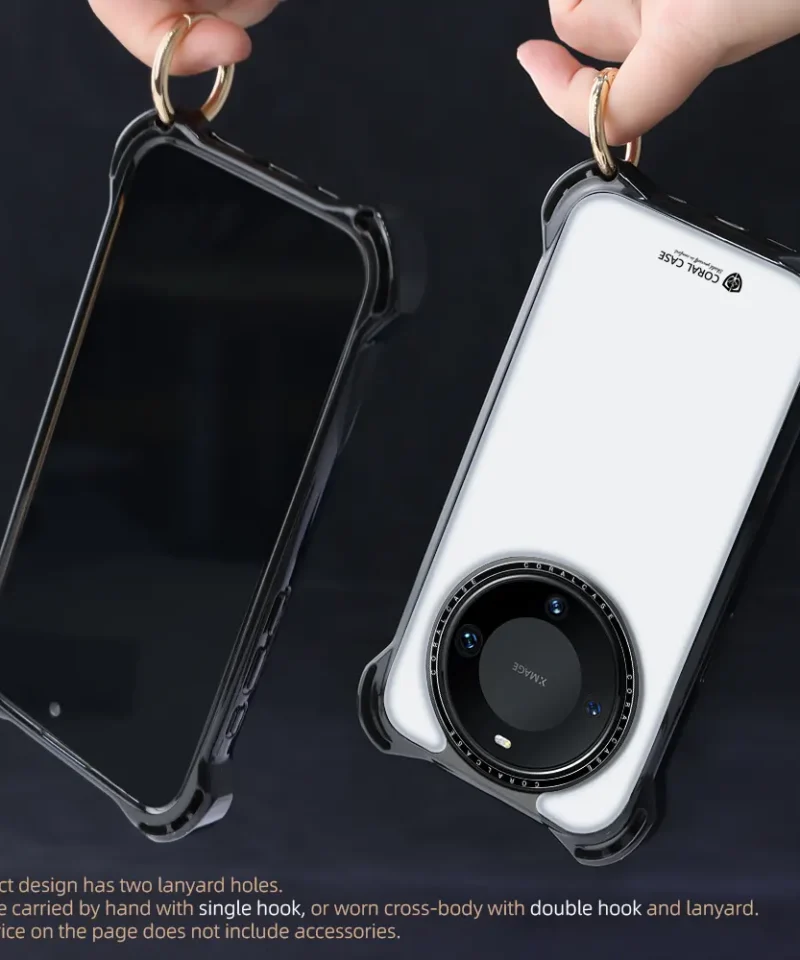 Huawei Mate 60 Pro Plus Transparent Bounce Case MagSafe Compatible 7.5M Shockproof -Hang by Ring