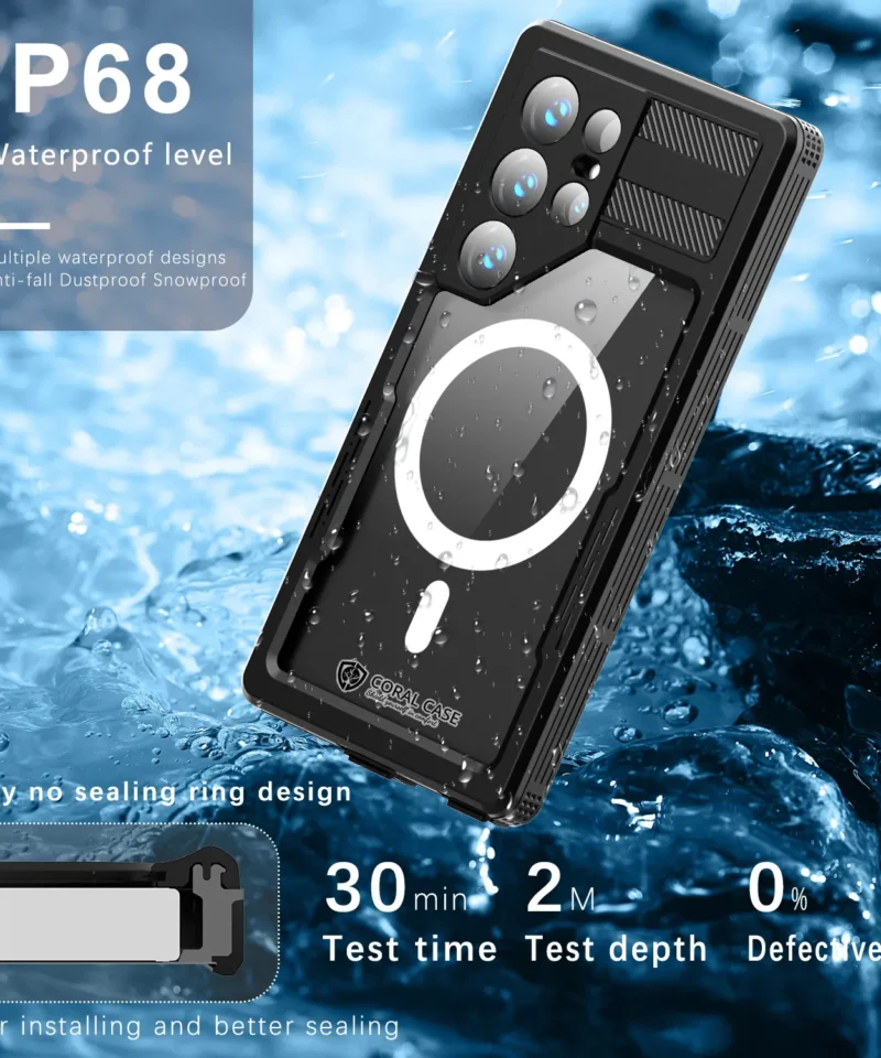 Samsung S24 Ultra IP68 Waterproof Shockproof Lifeproof Case UnderWater