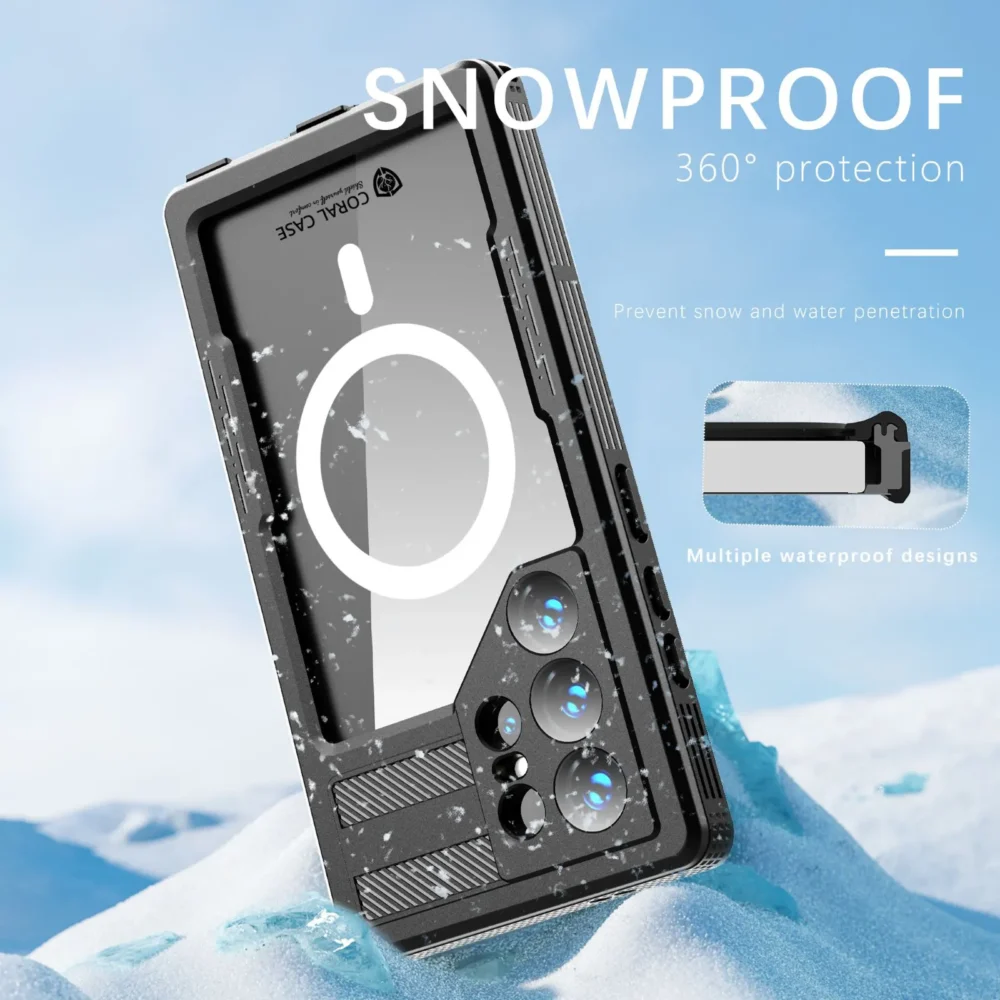 Samsung S24 Ultra IP68 Waterproof Shockproof Lifeproof Snowproof Case