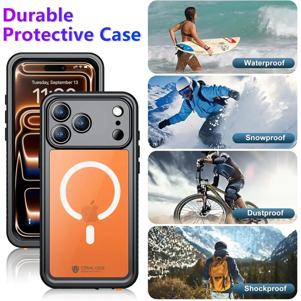 iPhone 17 Pro Max Waterproof Case Durable protective case
