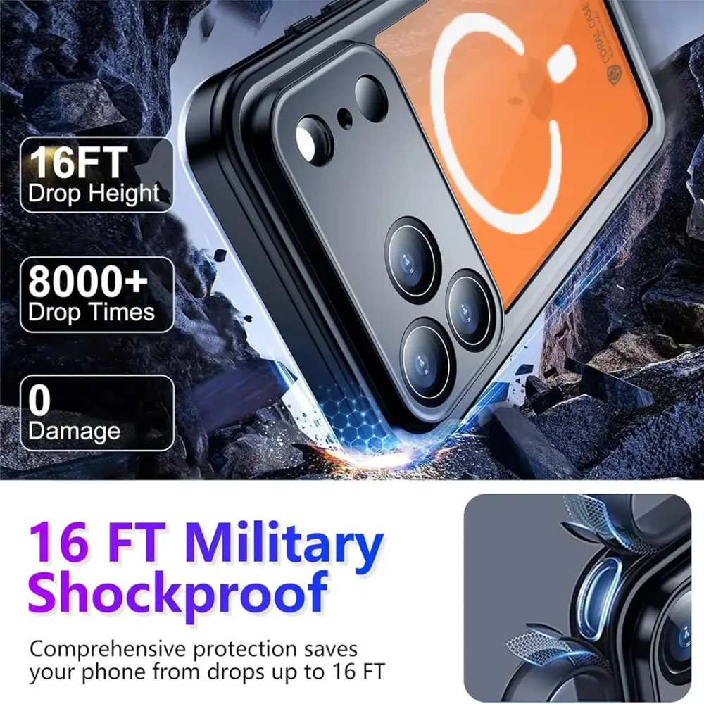 iPhone 17 Pro Max Waterproof Case Shockproof