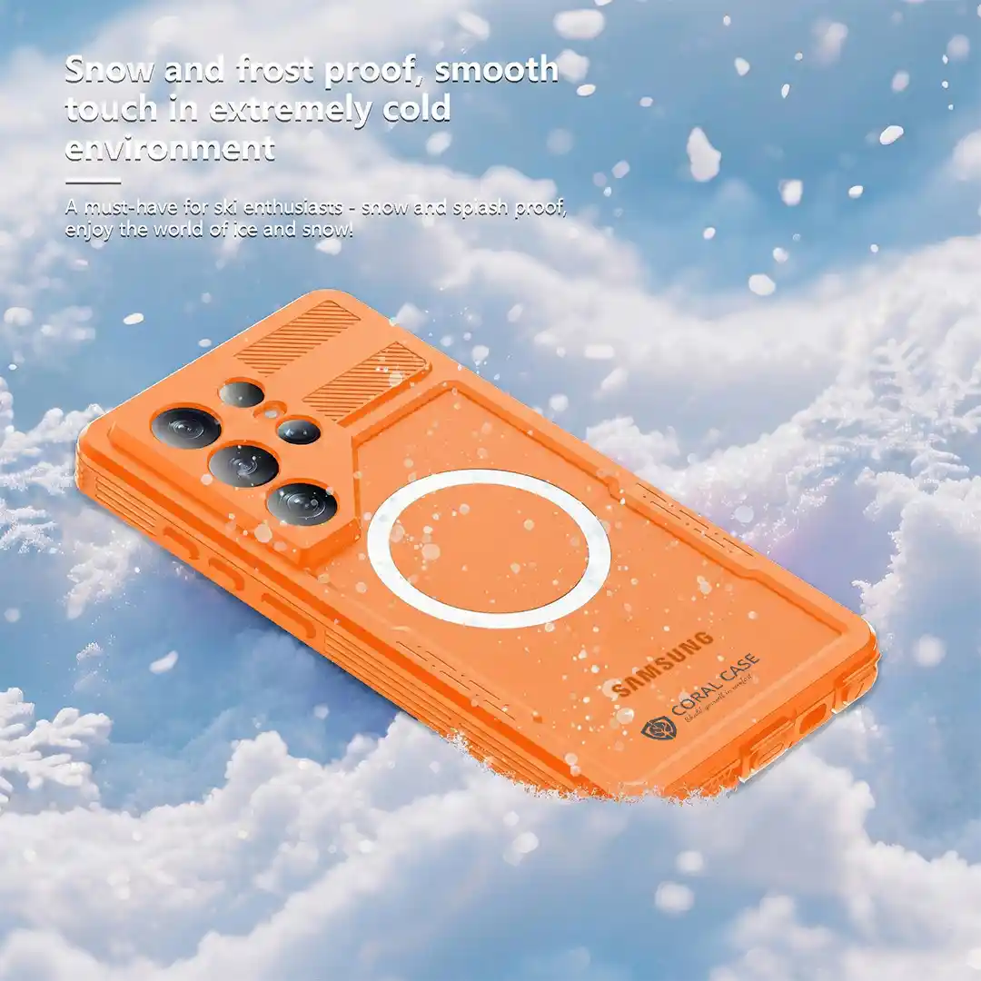 Galaxy Waterproof Cases Orange - Image 3