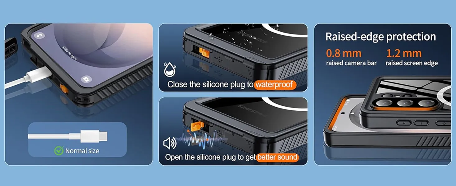 Galaxy S26 ultra case raised-edge protection